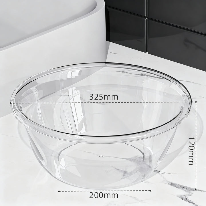 Kunststoff-Waschbecken, transparent, robust