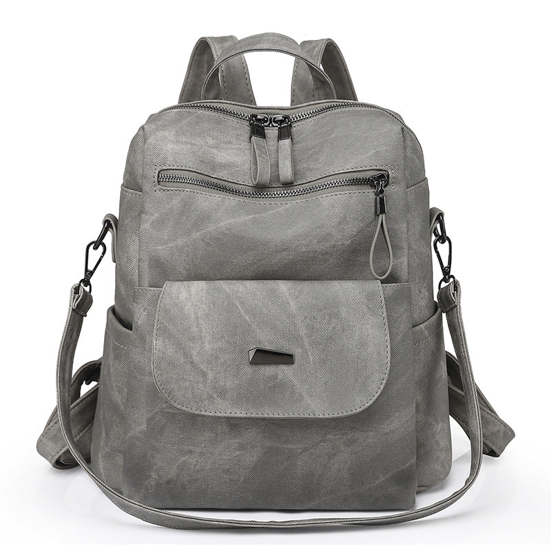 Damen-Rucksack aus PU, großes Fassungsvermögen