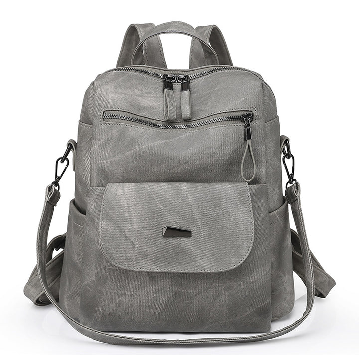 Damen-Rucksack aus PU, großes Fassungsvermögen