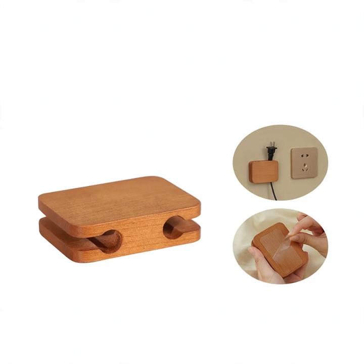 Kabelorganizer aus Holz, Modell K009
