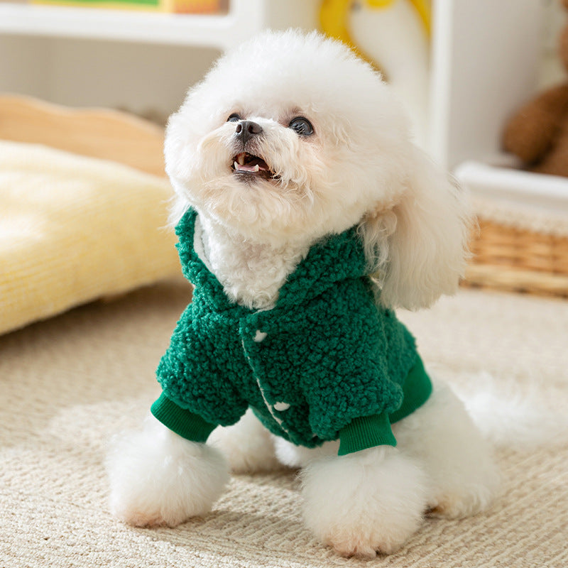 Hundepullover mit Kapuze, Fleece