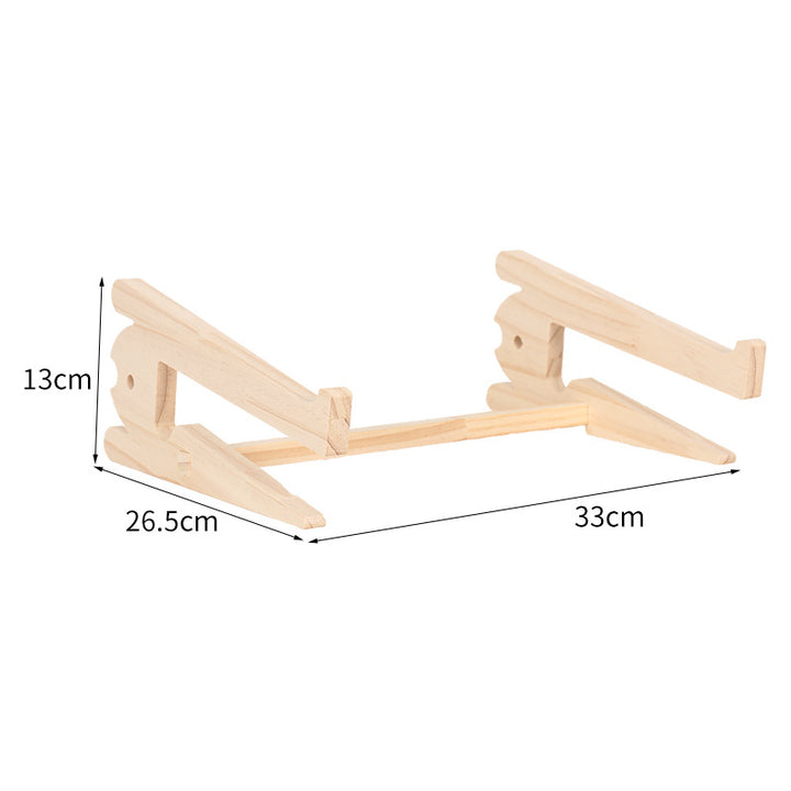 Holz-Laptop-Ständer mit Schreibtisch-Organizer