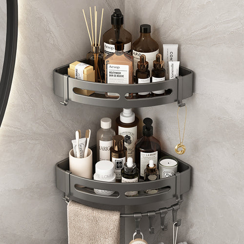 Dreieck-Wandregal für Badezimmer, ohne Bohren
