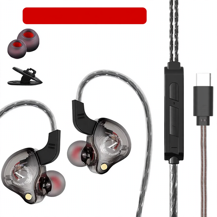 In-Ear-Kopfhörer mit Silikon-Ohrpassstücken, 3,5-mm-Klinke