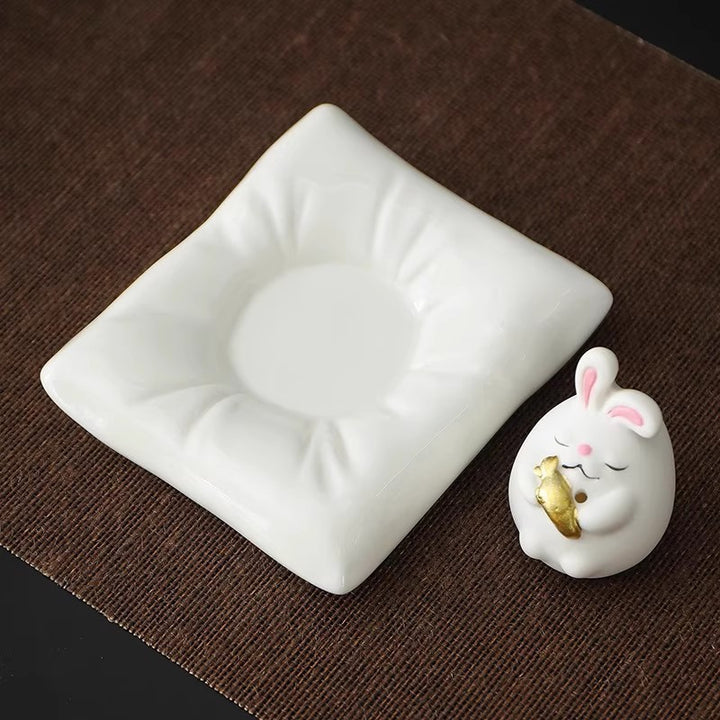 Hase-Räucherstäbchenhalter aus Harz