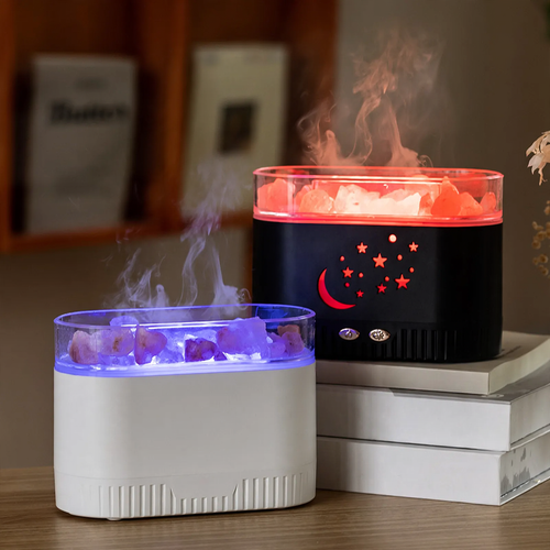 Kristallsalz-Diffuser mit LED-Licht und Befeuchtung