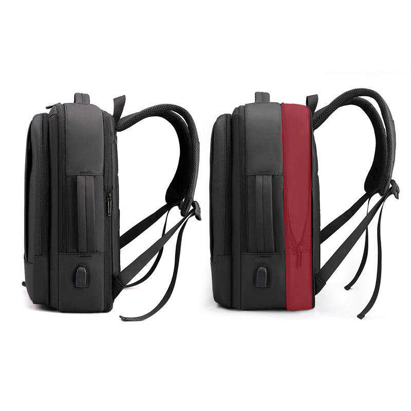 Erweiterbare Business-Rucksack mit USB-Ladung, 20-35 L