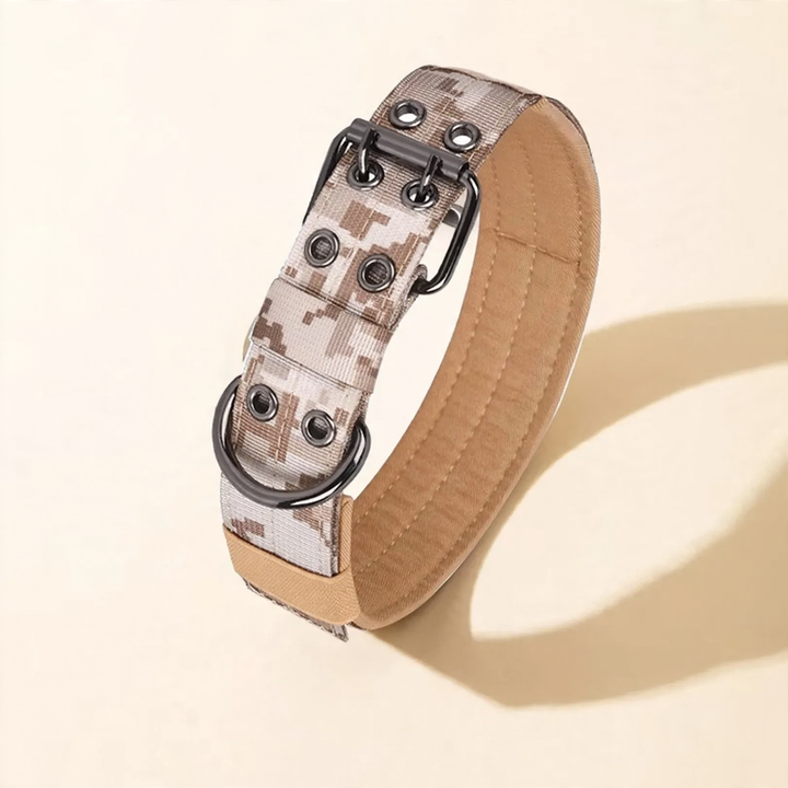 Verstärktes Halsband mit Nackenschutz für große Hunde