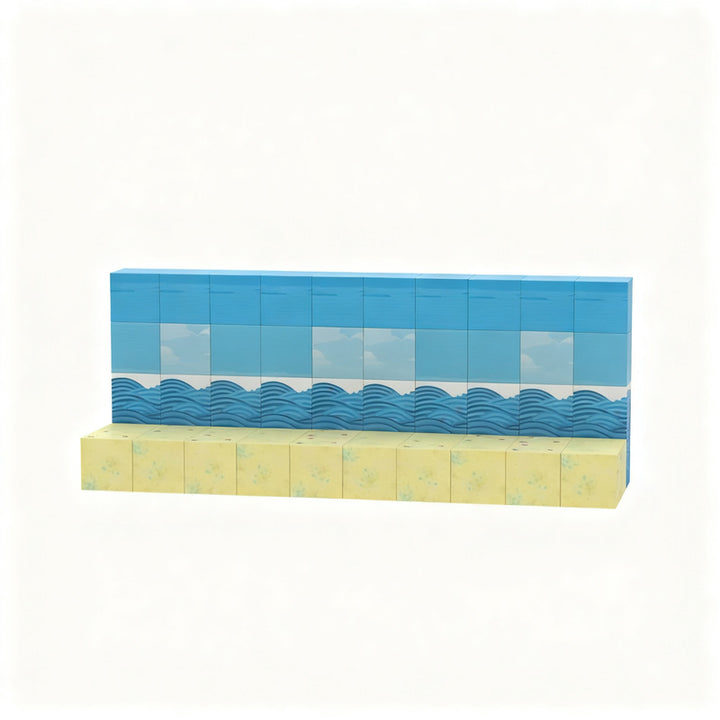 Magnetische Bausteine, Domino-Stil
