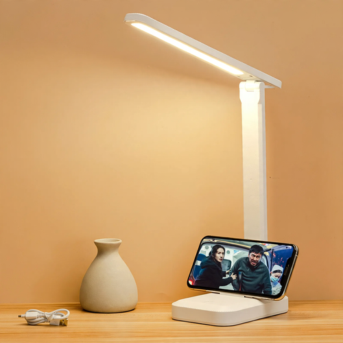 LED-Schreibtischlampe mit Farbtemperaturwahl