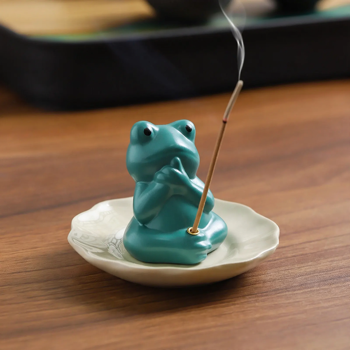 Frosch-Räucherstäbchenhalter, niedlich