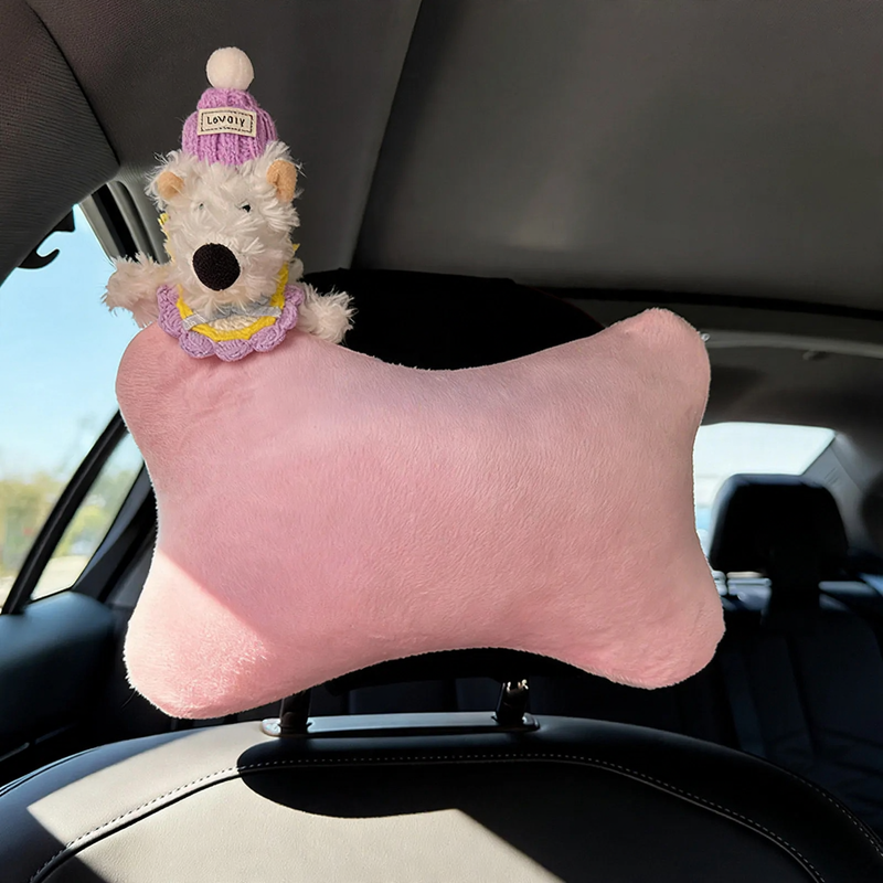 Autokopfkissen mit Cartoon-Muster