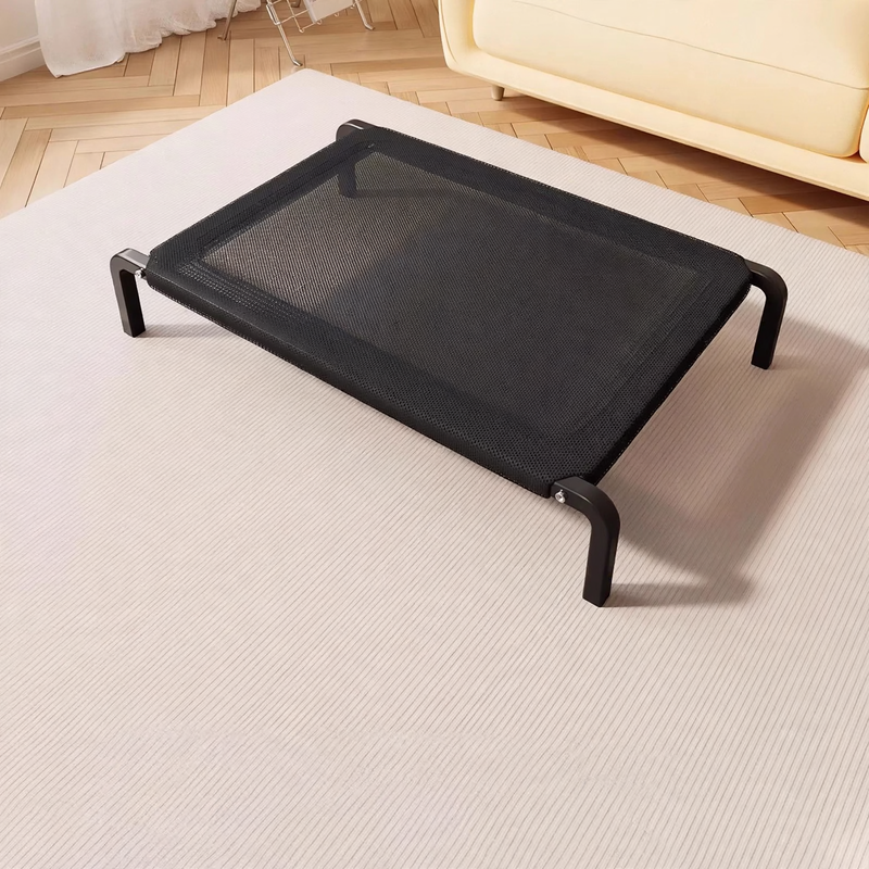 Hundebett mit Stahlrahmen, atmungsaktiv, ganzjährig