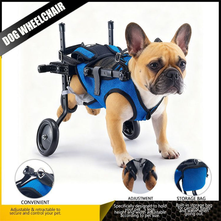 Gehhilfe für Hunde, Größe S, Metall