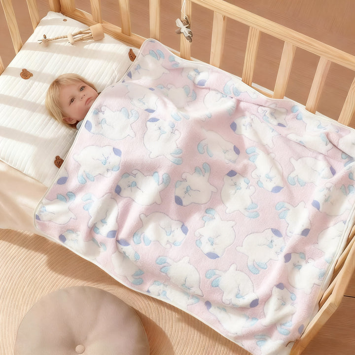 Babydecke aus Korallenfleece, 80×80 cm