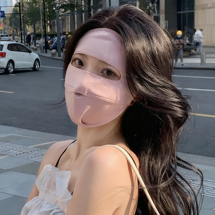 Gesichtsmaske mit UV-Schutz und Windschutz