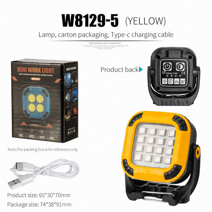 Mini-Campinglampe mit LED und Schlüsselanhänger