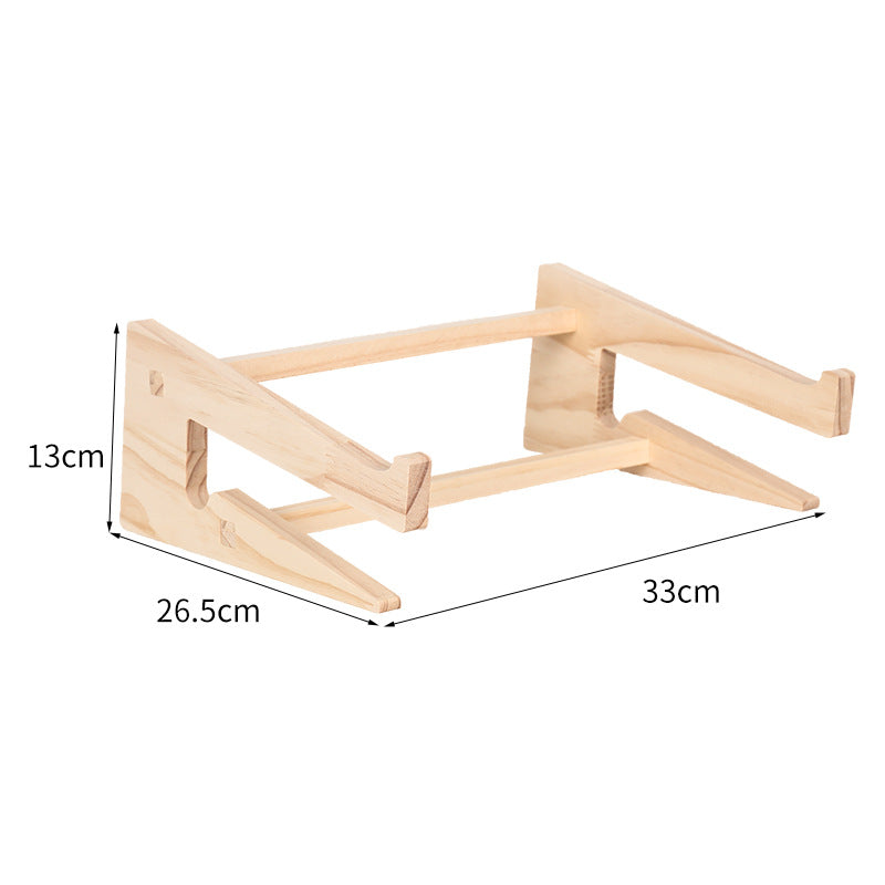 Holz-Laptop-Ständer mit Schreibtisch-Organizer