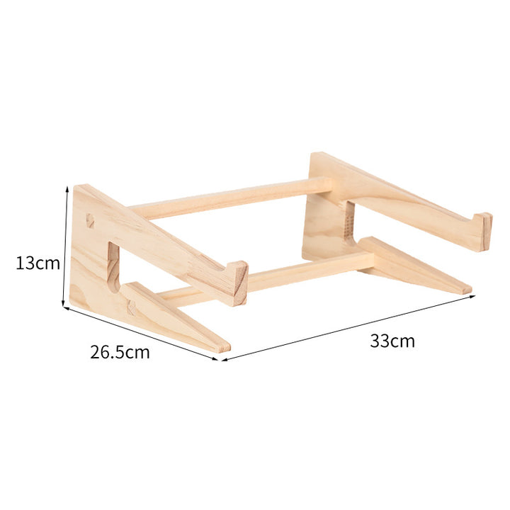 Holz-Laptop-Ständer mit Schreibtisch-Organizer