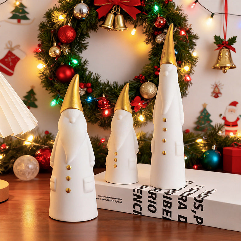 Weihnachtsmann-Figuren-Set, 3er Kombination