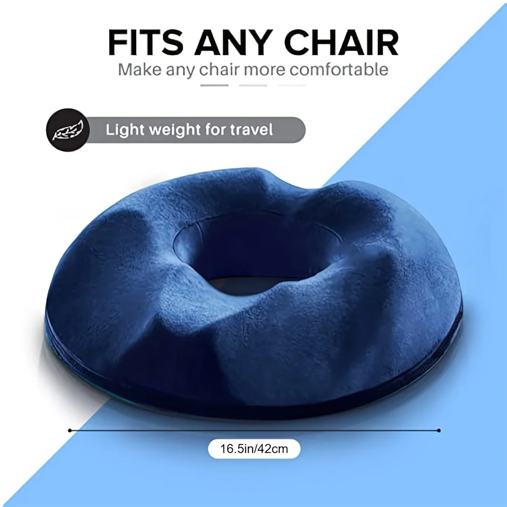Ergonomisches Donut-Kissen aus Memory-Schaum zur Unterstützung des Steißbeins