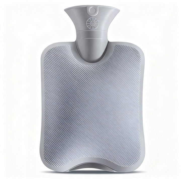Wärmflasche mit Plüschbezug, 1000–2000 ml