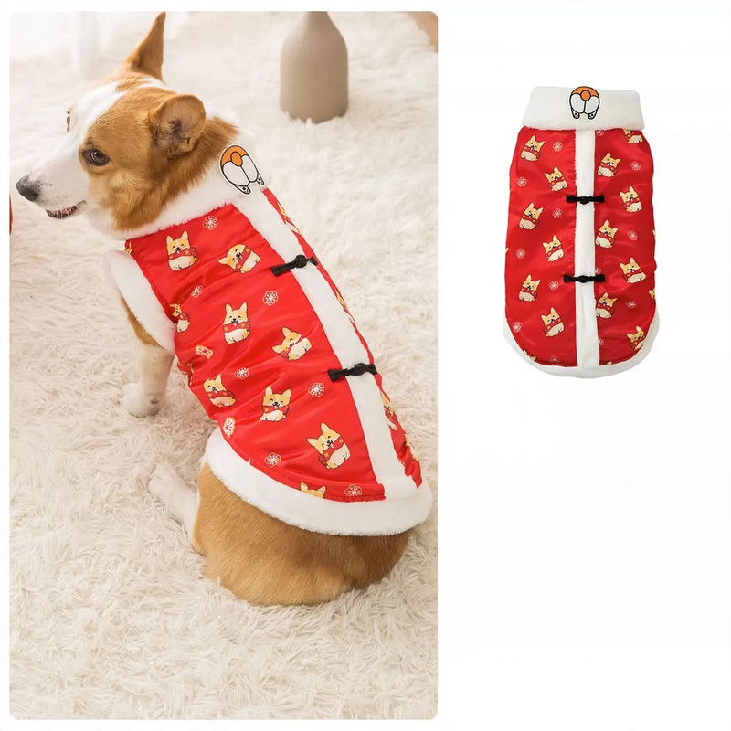 Neujahrspullover für Hunde und Katzen, Fleece