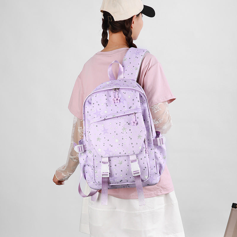 Großer Rucksack aus Polyester, atmungsaktiv