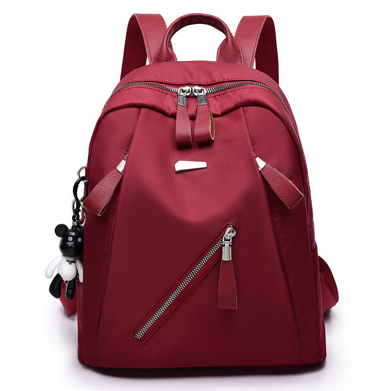 Damen-Rucksack, Nylon, Rückenlastausgleich, zeitlos
