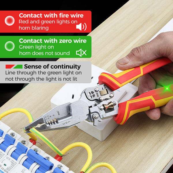 All-in-One Abisolierzange | Perfekt für das Wickeln und Spalten von Draht | Karnz