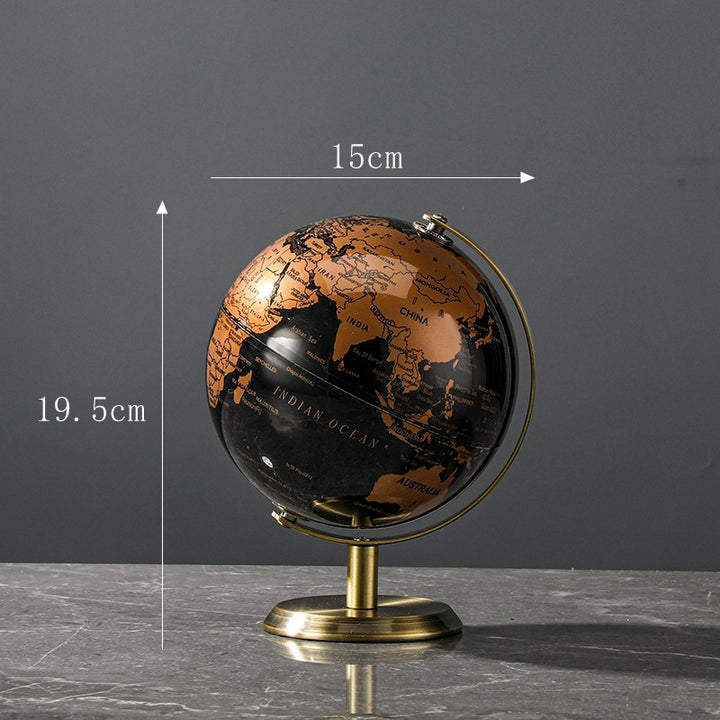 Globus-Dekofigur, transparent, modernes Design