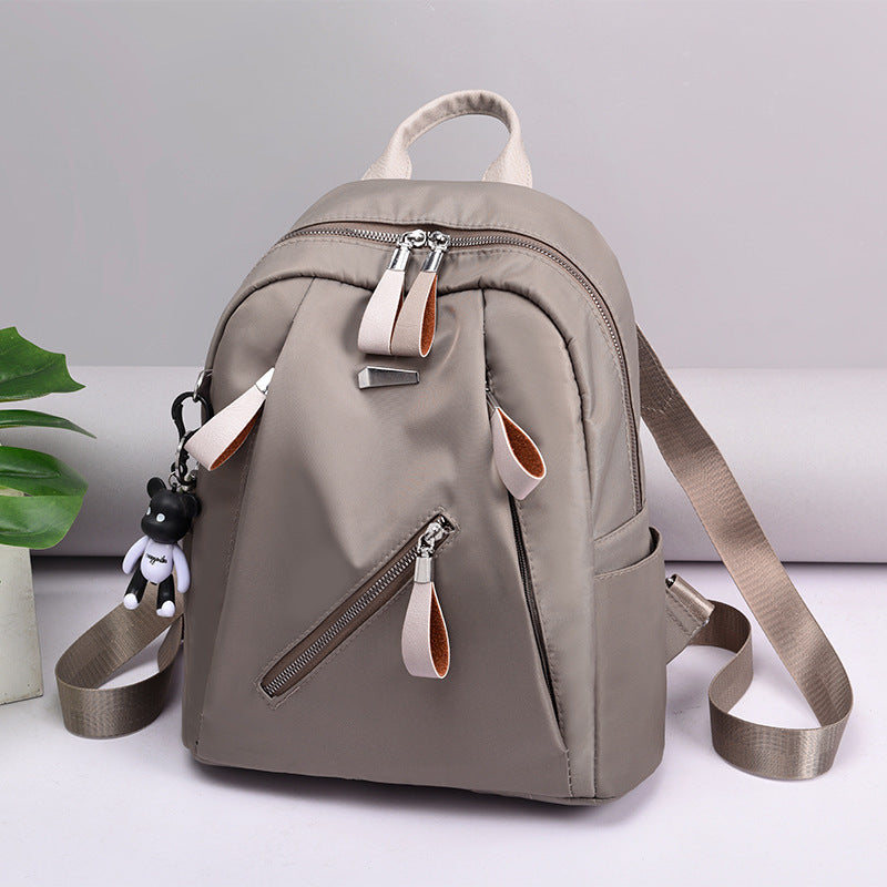Damen-Rucksack, Nylon, Rückenlastausgleich, zeitlos