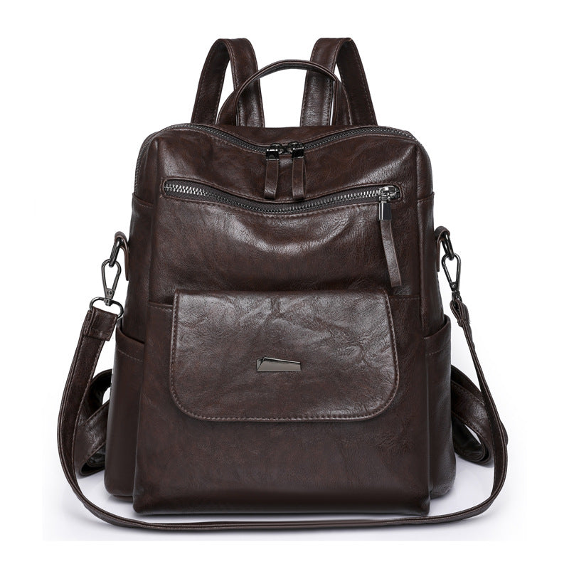 Damen-Rucksack aus PU, großes Fassungsvermögen