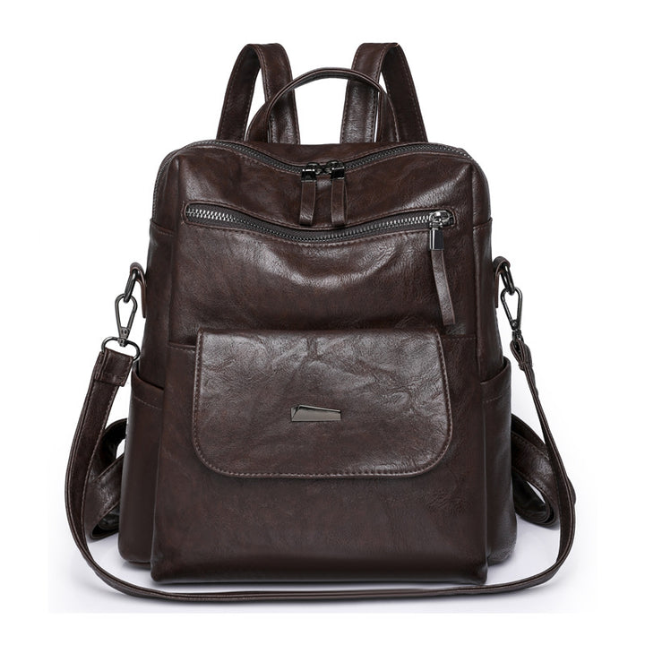 Damen-Rucksack aus PU, großes Fassungsvermögen