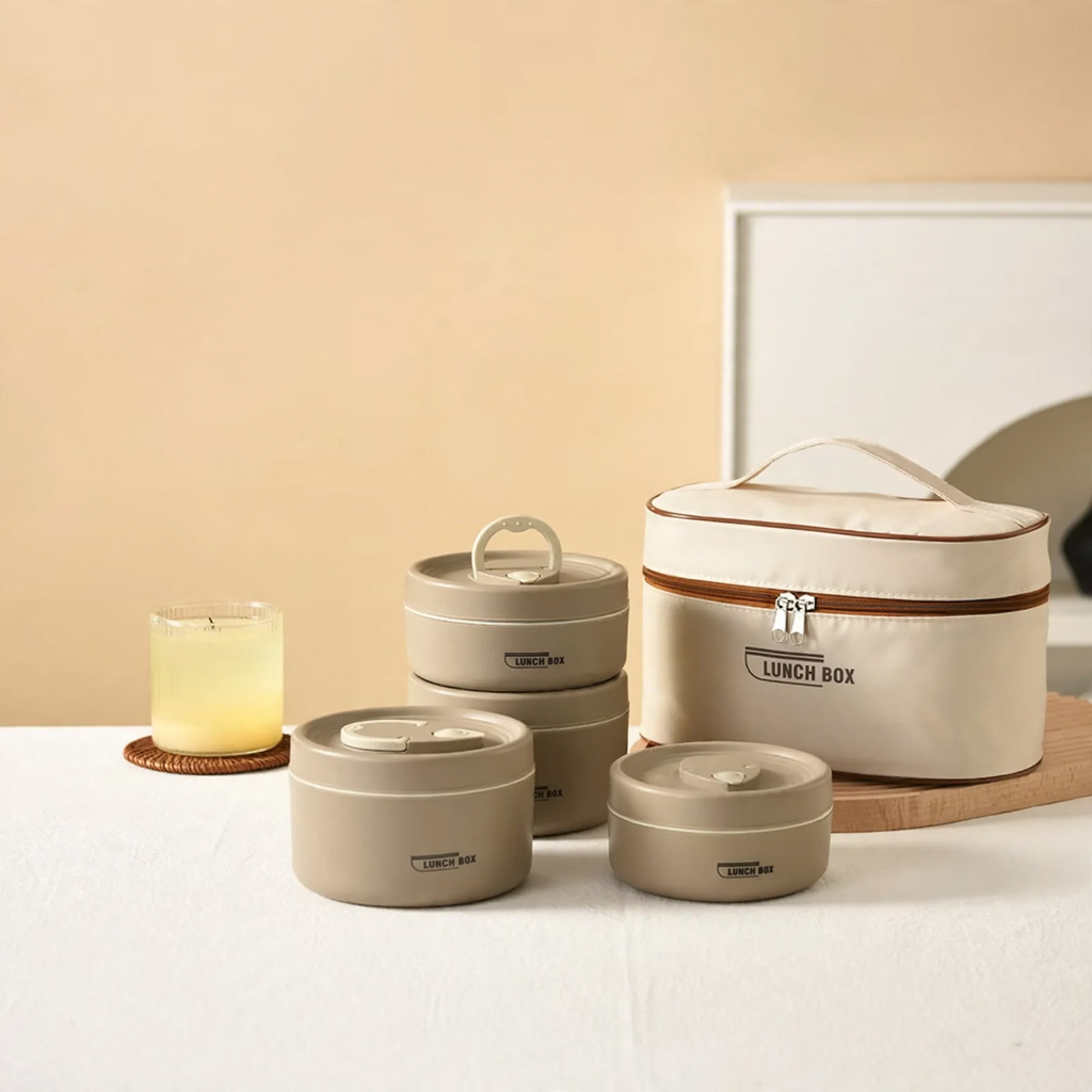 Edelstahl-Lunchbox, mehrschichtig, 501–800 ml