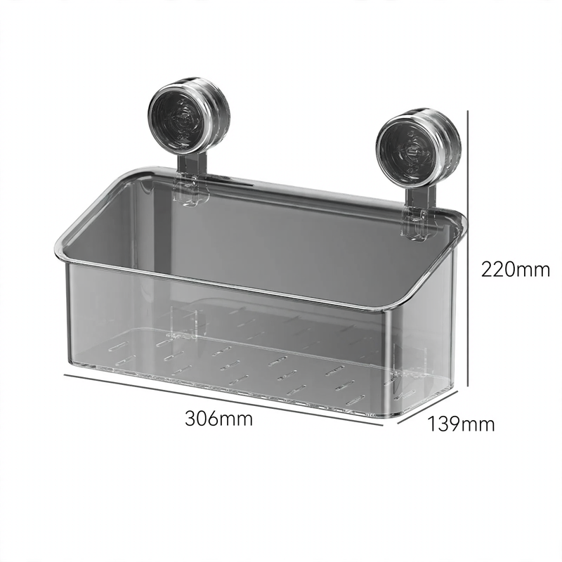 Wandmontierte Aufbewahrungsbox mit Saugnapf