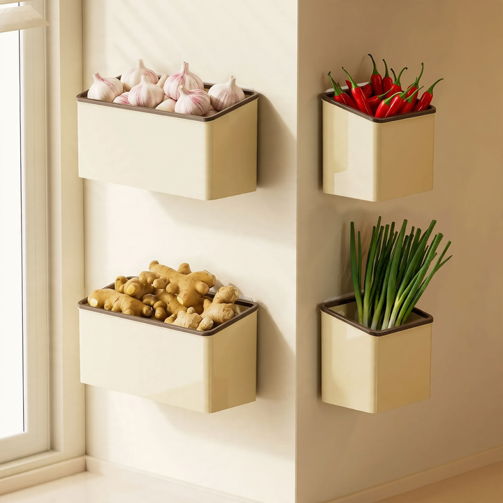 Wandmontierte Aufbewahrungsbox, PET, Selbstklebend