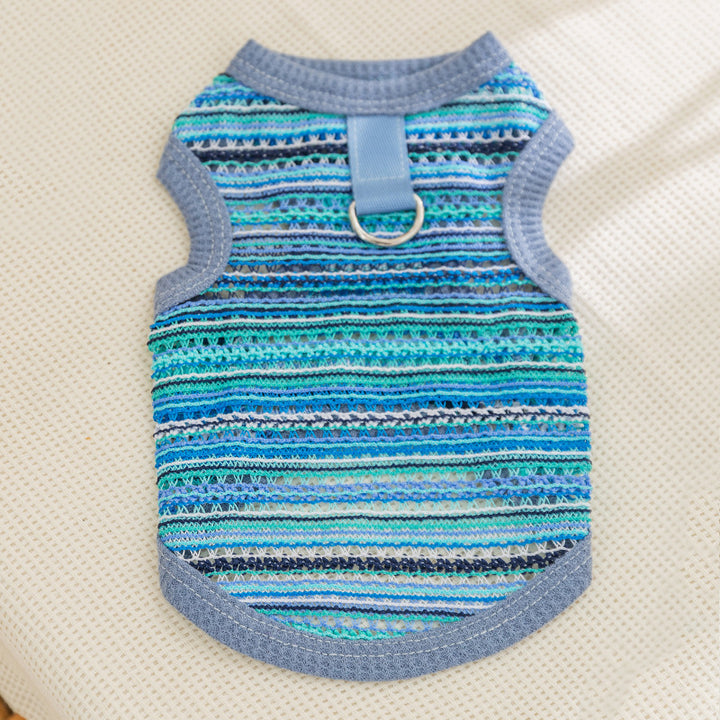 Durchbrochenes Stricktop für kleine Hunde, Sommer