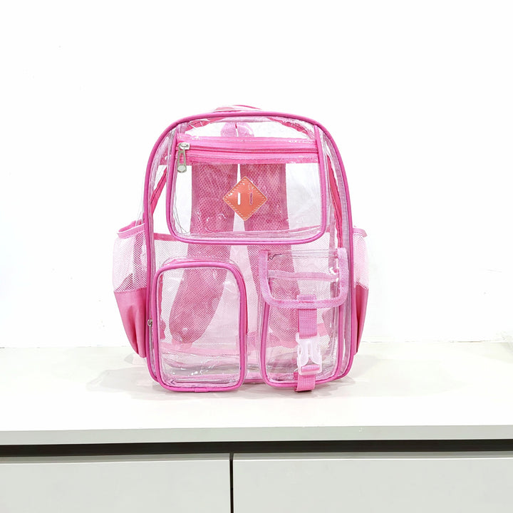 Rucksack aus Nylon, transparent, bis 15 Zoll, strapazierfähig