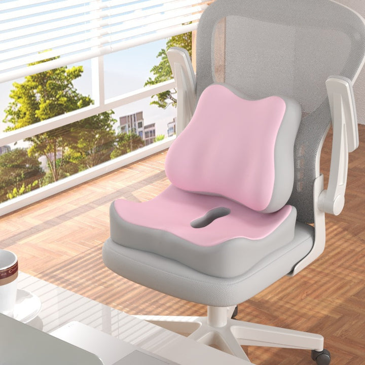 Sitzkissen mit Lendenstütze, Memory-Foam