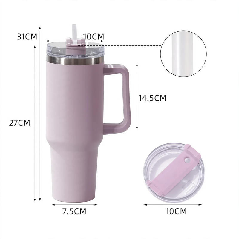 Isolierbecher mit Henkel, 30/40 oz