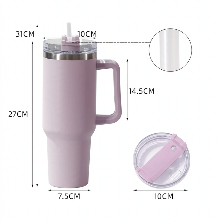 Isolierbecher mit Henkel, 30/40 oz