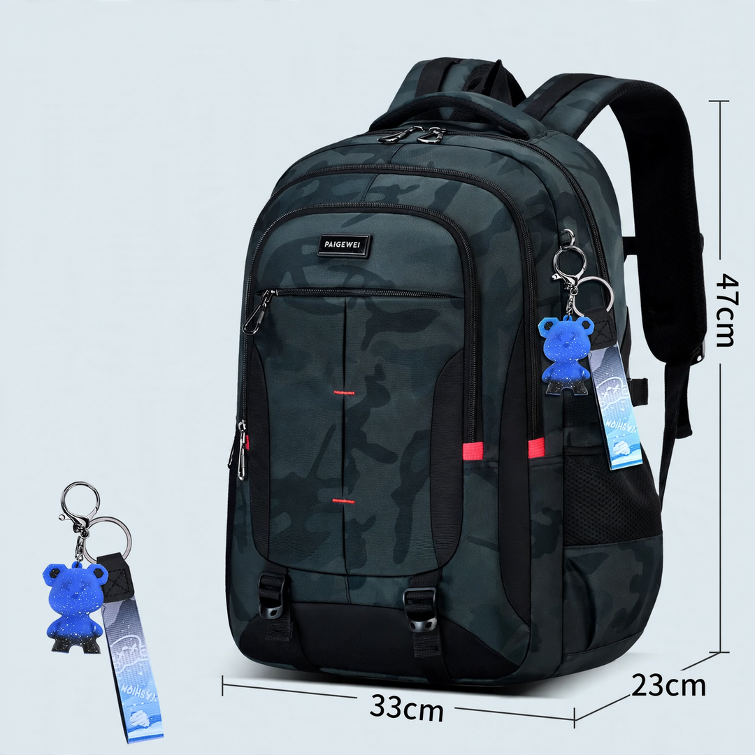 Schulrucksack mit Rolltop-Verschluss, groß