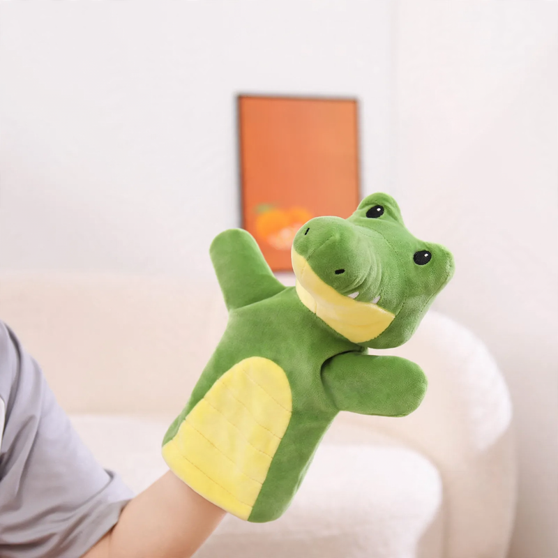Tierische Handpuppe aus Plüsch