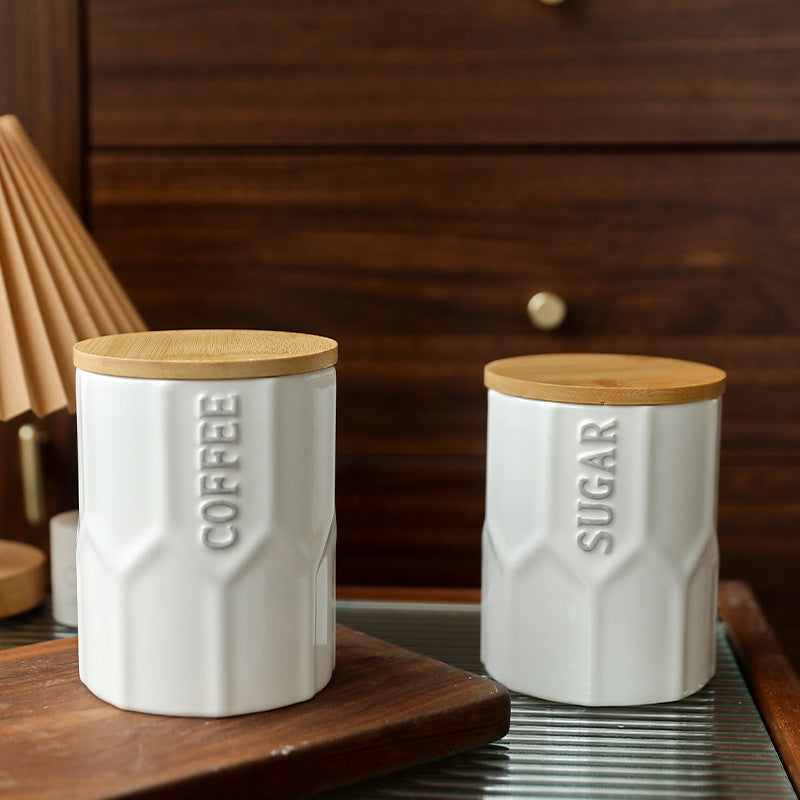 Keramik-Vorratsdose mit Deckel, modernes Design