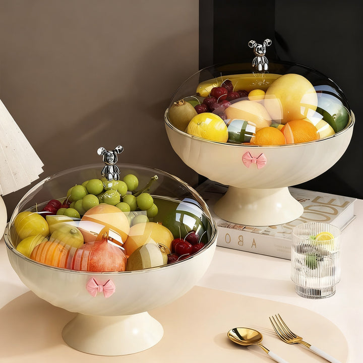 Obstschale aus Kunststoff, einfarbig, modern