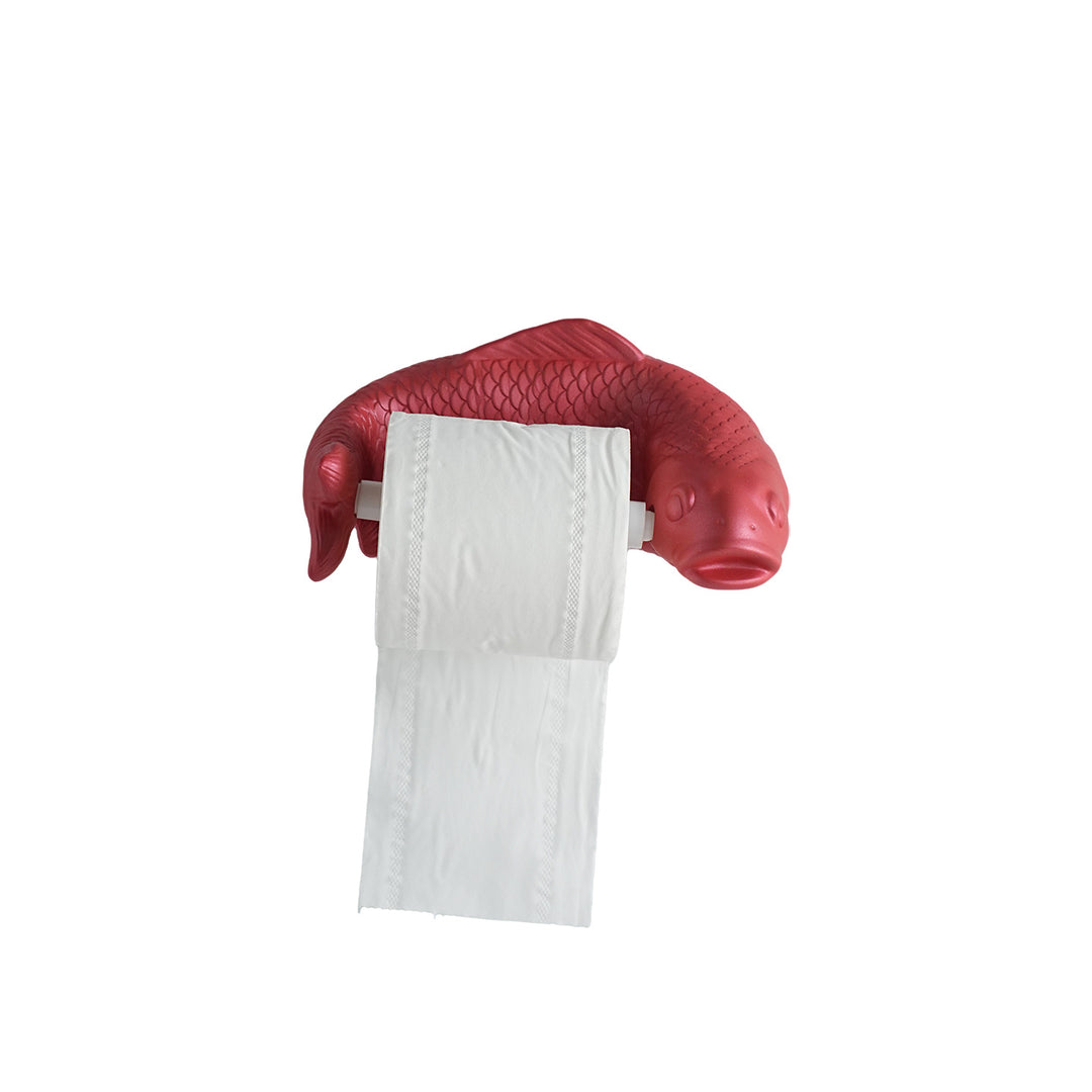 Karpfen-Papierhalter, wandmontiert, mehrfarbig