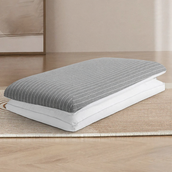 Ergonomisches Nackenstützkissen aus Baumwolle und Memory-Foam