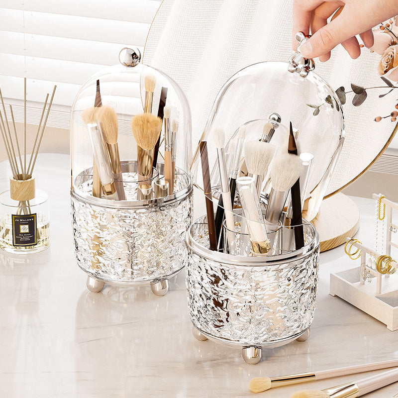 Drehbarer Kosmetik-Organizer mit Staubschutz, 8 L