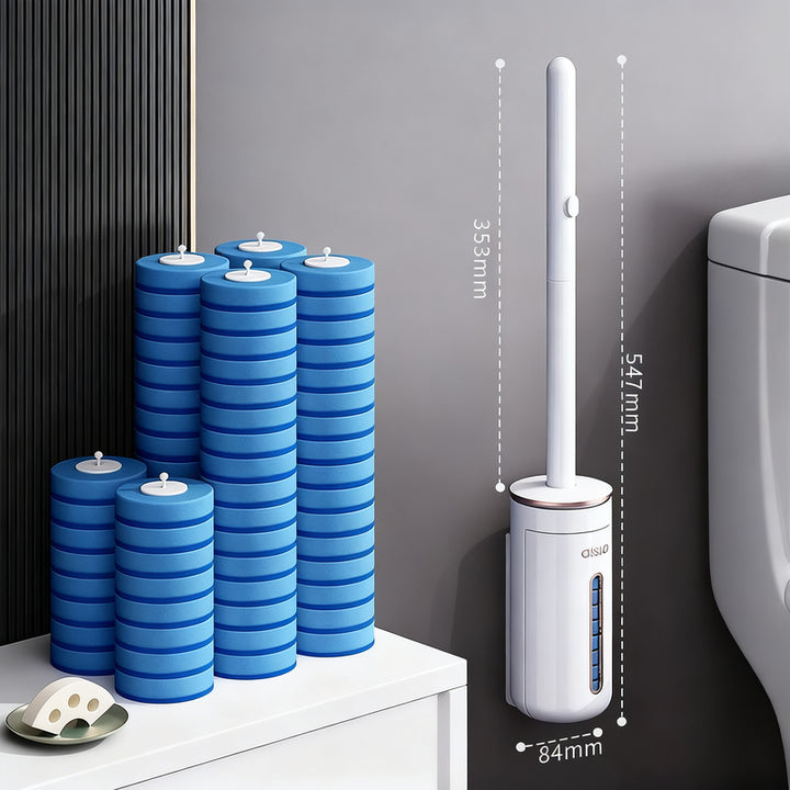 Toilettenbürste mit austauschbaren Köpfen